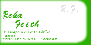 reka feith business card